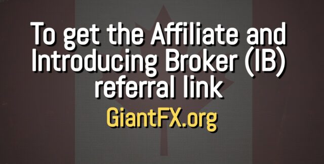 To get the Affiliate and Introducing Broker (IB) referral link