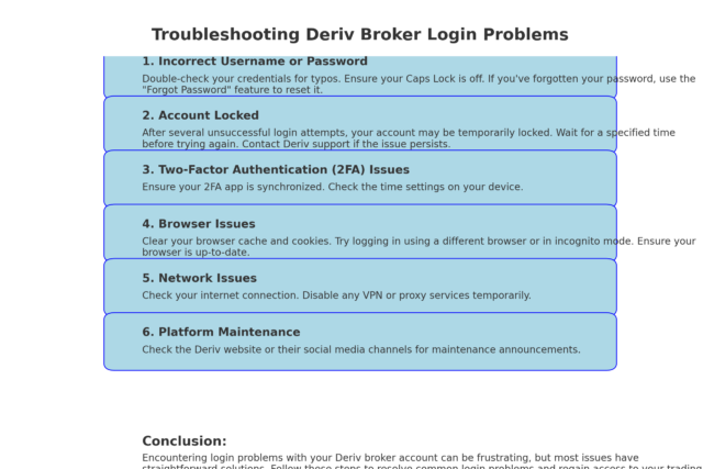 Troubleshooting Deriv Broker Login Problems